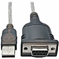 Tripp Lite USB to Null Modem Serial FTDI Adapter Cable with COM Retention (USB-A to DB9 M/F) 18-in. (45.72 cm) 1 thumbnail image