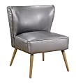 Ave Six Amity Side Chair, Sizzle Pewter/Light Brown/Gold