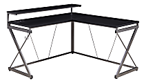 Z-Line Designs Performance 1.6 54"W L-Shaped Gaming Corner Desk, Black