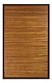 Anji Mountain Contemporary Natural Bamboo Rug, 2' x 3', Brown 1 thumbnail image