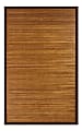 Anji Mountain Contemporary Natural Bamboo Rug, 2' x 3', Brown