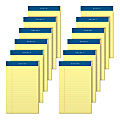 TOPS™ Docket™ Writing Pads, 5" x 8", Legal Ruled, 50 Sheets, Canary, Pack Of 12 Pads