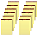TOPS™ 2-Hole Punched Perforated Writing Pads, 8 1/2" x 11 3/4", Legal Ruled, 50 Sheets, Canary, Pack Of 12 Pads 1 thumbnail image