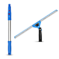 Gritt Commercial Window Squeegee With Quick Release And Rubber Grip, 18”, Blue/Silver, GRI121 1 thumbnail image