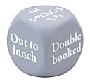 Office Depot® Brand Decorative Dice Paperweight, 3-1/8”H x 3-1/8"W x 3-1/8"D, Gray