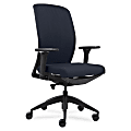 Lorell® Executive High-Back Swivel Chair, Dark Blue
