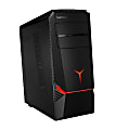 Lenovo Legion Y720T-34ASU 90H9001XUS Gaming Desktop Computer - AMD Ryzen 5 1400 3.20 GHz - 8 GB RAM DDR4 SDRAM - 1 TB HDD - Black - Windows 10 Home 64-bit - NVIDIA GeForce GTX 1060 6 GB GDDR5 - DVD-Writer - English (US) Keyboard