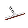 Gritt Commercial Window Squeegee With Double Natural Rubber Blade, 8”, Orange/Silver 1 thumbnail image