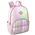 Trailmaker Emma & Chloe Vegan Leather Backpack, Pink/Plaid