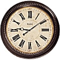 Westclox Wall Clock - Analog - Quartz - Brown 1 thumbnail image