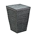 Honey Can Do Rolled Paper Bounce Back Hamper, 22” x 15”, Gray