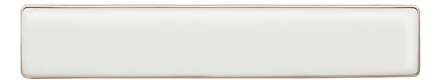 Azio Retro Classic Palm Rest, 7"H x 19"W x 1.5"D, Posh White, PR-RC-L02 1 thumbnail image