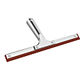 Gritt Commercial Window Squeegee With Double Natural Rubber Blade, 10”, Orange/Silver 1 thumbnail image