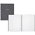 AT-A-GLANCE® Signature Collection™ Twin-Wire Notebook, 8 3/4" x 11", Legal Ruled, 80 Sheets, Heather Gray (YP14545)