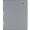 Office Depot® Brand Weekly/Monthly Planner, 8-1/2" x 11", Silver, January To December 2023, OD710530