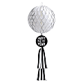 Amscan New Year's Disco Ball Drop Honeycomb Decorations, 16" x 8", White, 1 Decoration Per Pack, Case Of 3 Packs 1 thumbnail image