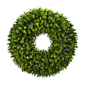 Nearly Natural Eucalyptus 25”H Artificial Wreath, 25”H x 25”W x 5”D, Green 1 thumbnail image