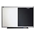 Quartet® Prestige™ Total Erase®/Embossed Non-Magnetic Foam Combination Board, 24" x 36", Aluminum Frame With Silver Finish 1 thumbnail image