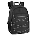 HEAD Bungee Double Section Backpack With 17” Laptop Pocket, Black