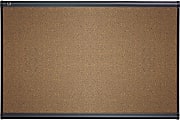 Quartet® Select Prestige™ Color Cork Bulletin Board, 36" x 48", Aluminum Frame With Graphite Finish