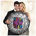 Amscan New Year's Inflatable Ball Drop Props, 23" x 23", Silver, 1 Prop Per Pack, Case Of 2