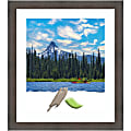 Amanti Art Rectangular Narrow Wood Picture Frame, 23” x 27" With Mat, Hardwood Chocolate 1 thumbnail image