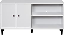Trendfurn Evolution Clik Tool-Less Media Console, 27-3/5"H x 53-2/5"W x 14"D, White/Wenge 1 thumbnail image
