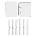 U Brands® Adjustable Plastic Locker Shelf, 5-13/16" To 14-13/16"H x 8-7/16" To 13-3/4”W x 10"D, White 1 thumbnail image