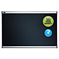 Quartet® Prestige™ Select Black Embossed Foam Bulletin Board, 36" x 48", Aluminum Frame With Silver Finish 1 thumbnail image
