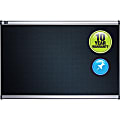 Quartet® Prestige™ Select Black Embossed Foam Bulletin Board, 48" x 72", Aluminum Frame With Silver Finish 1 thumbnail image