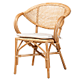 bali & pari Varick Rattan Dining Chair, Natural Brown