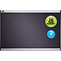 Quartet® Prestige™ Gray Diamond Mesh Fabric Bulletin Board, 36" x 48", Aluminum Frame With Silver Finish 1 thumbnail image