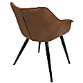 LumiSource Wrangler Chairs, Black/Rust, Set Of 2 Chairs 1 thumbnail image