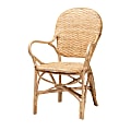 bali & pari Genna Rattan Dining Chair, Natural Brown