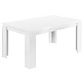Monarch Specialties Ellie Dining Table, 30-1/2"H x 59"W x 35-1/2"D, White