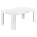 Monarch Specialties Ellie Dining Table, 30-1/2"H x 59"W x 35-1/2"D, White 1 thumbnail image