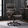 Finch Neo Two Ergonomic Vegan Leather Mid-Back Executive Office Chair with Lumbar Support, Adjustable Height, Swivel, and Rolling Casters, Brown/Cognac 1 thumbnail image