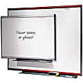 Quartet® Prestige® Total Erase® Dry-Erase Board, 24"H x 36"W, White Board, Mahogany Frame