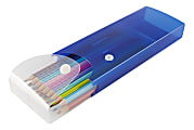 Office Depot Brand Textured Slider Pencil Box Assorted Colors