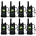 Cobra® MicroTALK CBA-PX500BC4-SV01 FRS/GMRS Two-Way Radios, Black, Pack Of 8 Radios 1 thumbnail image