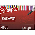 Sharpie Ultimate Collection Permanent Markers - Fine, Ultra Fine Marker Point - Assorted Ink - 45 / Box 1 thumbnail image