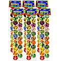 Hygloss Borders, 3" x 36", Fruits And Veggies, 12 Borders Per Pack, Set Of 6 Packs