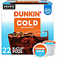 Dunkin' Brew K-Cup, Pod Over Ice, Keurig Single Serve K-Cup Pods, 22 Count - Smooth - K-Cup, Pod - Roasted, Arabica - Kosher - 22 / Pack 1 thumbnail image