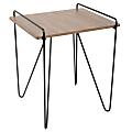 Lumisource Loft Mid-Century Modern End Table, Square, Walnut/Black 1 thumbnail image