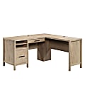 Sauder® Pacific View 58"W L-Shaped Corner Desk, Prime Oak