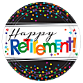 Amscan Happy Retirement Dinner Plates, 10-1/2", Multicolor, Pack Of 8 Plates 1 thumbnail image