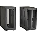 Black Box Elite EC24U3032TPMSMNK Rack Cabinet - For Server, PDU - 24U Rack Height - Black - Plexiglas, Mesh, Steel - TAA Compliant 1 thumbnail image