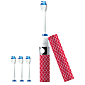 Pursonic S53 Portable Sonic Toothbrush With 3 Brush Heads, 6-1/2” x 3/4", Pink 1 thumbnail image