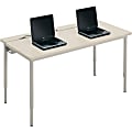 Bretford® Quattro Voltea Computer Table, 32”H x 60"W x 30"D, Mist Gray (QFT3060)