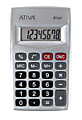 Ativa® 8-Digit Handheld Calculator, 4.05"H x 2.36"W x 0.32"D, Silver